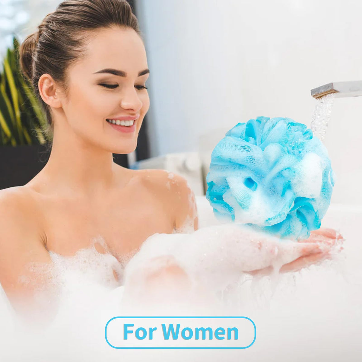 Farmoga Bath Loofah Sponge displaying gentle exfoliation
