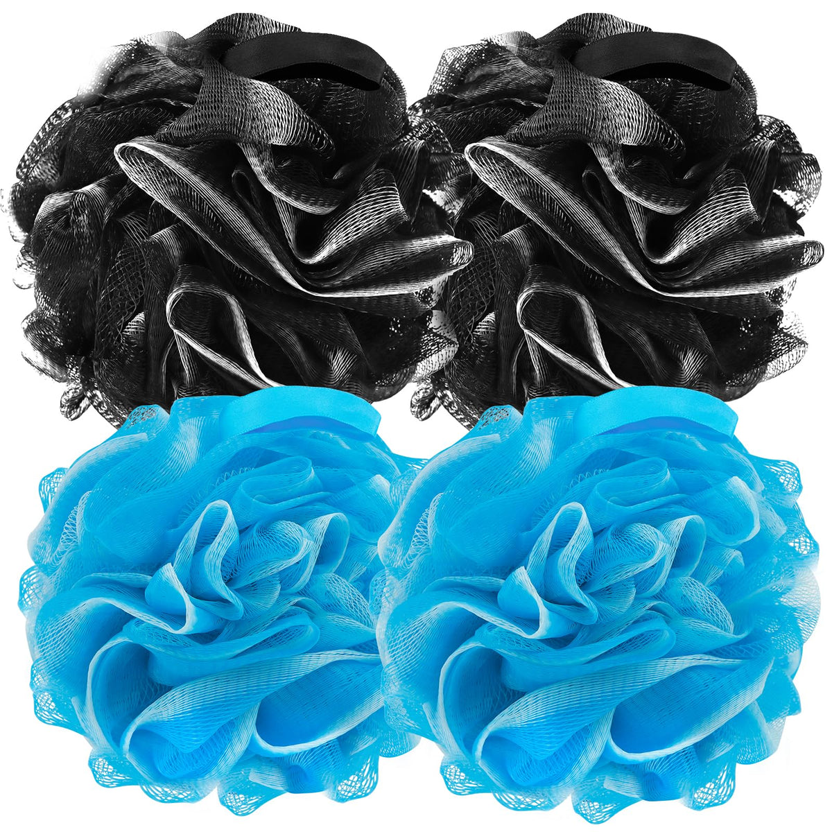 Farmoga Bath Loofah Sponge front view in vibrant colour