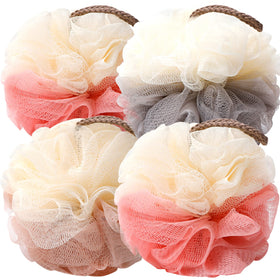 Farmoga Bath Loofah Sponge front view with soft mesh texture