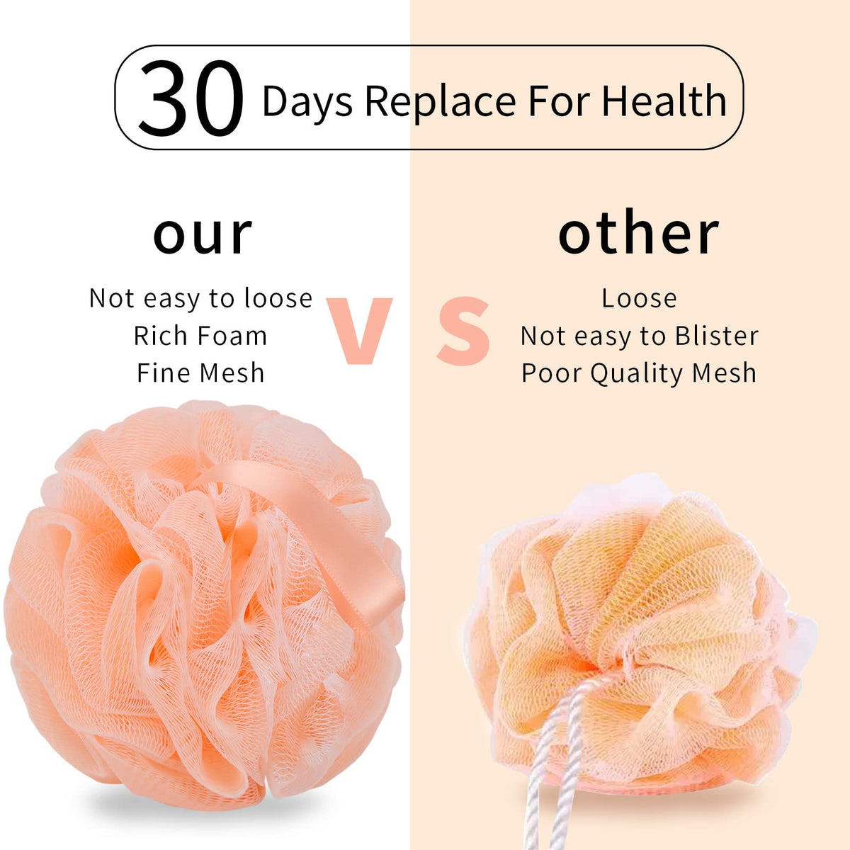 Farmoga Bath Loofah Sponge with body wash creating lather