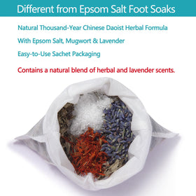 Fasplendor Herbal Mugwort Foot Soak Salts sachet close-up