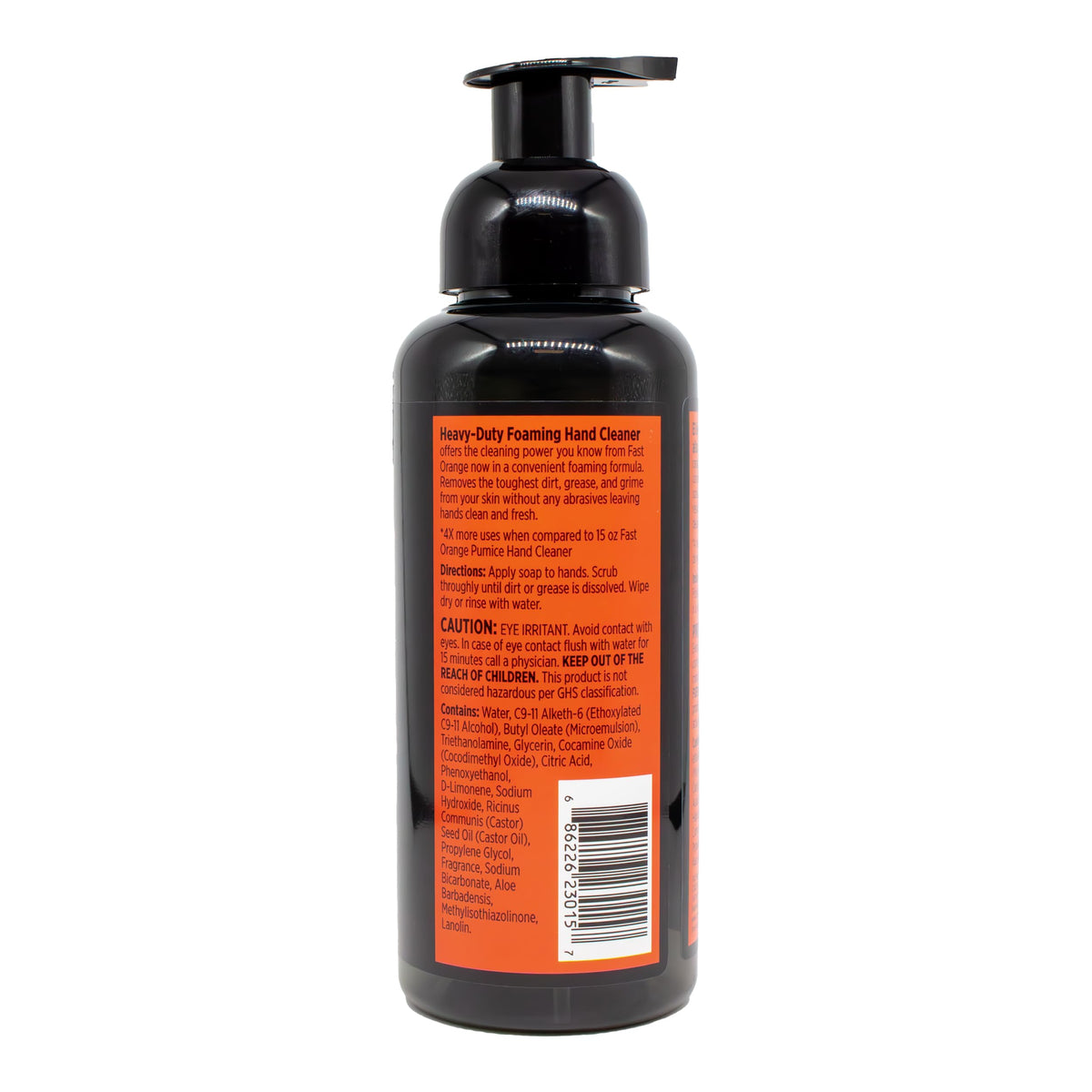 Fast Orange Heavy-Duty Foaming Hand Cleaner 15 Fl Oz side view