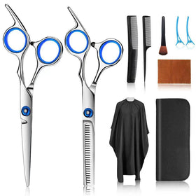 FATHABY Hair Cutting Scissors Kit 10 Pcs front view
