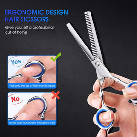 FATHABY hair cutting scissors set displayed