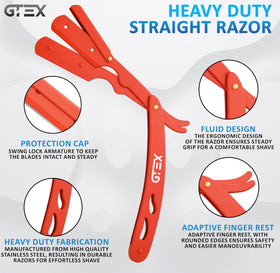 Faux leather pouch for GTEX straight razors