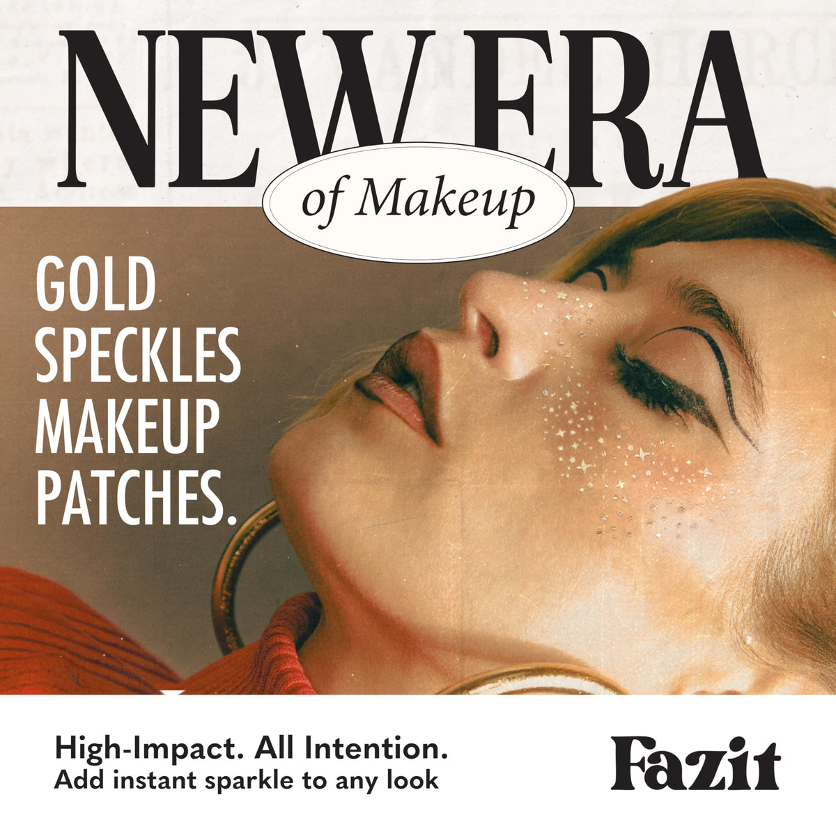 Fazit Glitter Freckle Makeup Patches application process