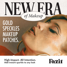 Fazit Glitter Freckle Makeup Patches application process