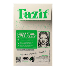Fazit Glitter Freckle Makeup Patches application process with wet cloth