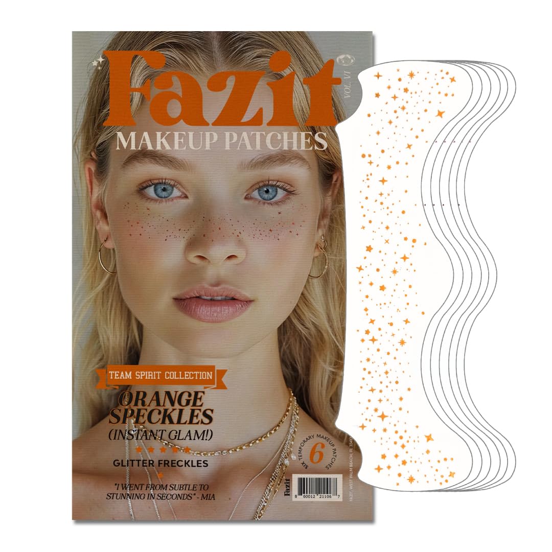 Fazit Glitter Freckle Makeup Patches front view with shimmering speckles