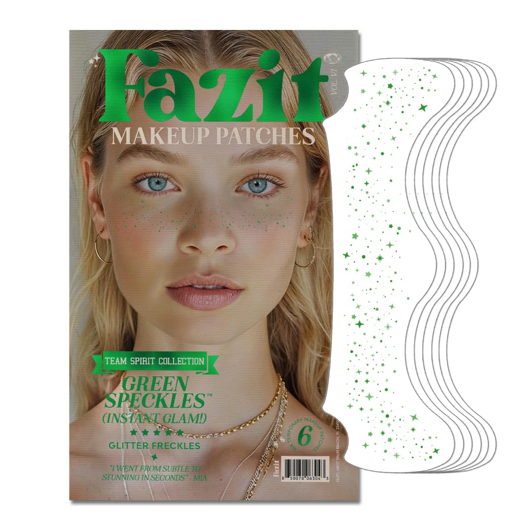 Fazit Glitter Freckle Makeup Patches front view with shimmering speckles