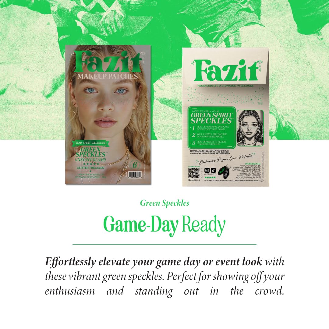 Fazit Glitter Freckle Makeup Patches lifestyle scene at a festival