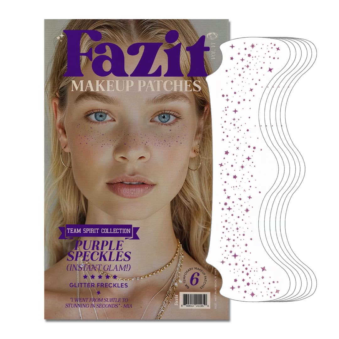 Fazit Glitter Freckle Makeup Patches pack front view