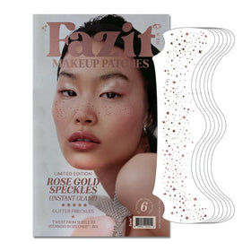 Fazit Glitter Freckle Makeup Patches pack front view with shimmering speckles