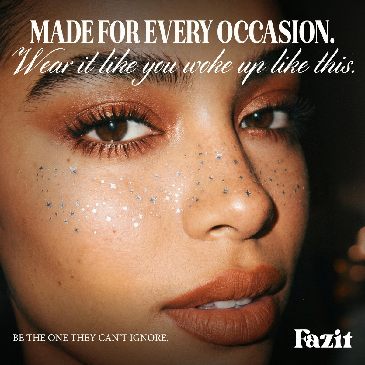 Fazit Glitter Freckle Makeup Patches with micellar water for easy removal