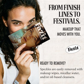 Fazit Glitter Freckle Makeup Patches with micellar water for removal