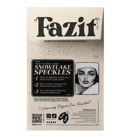 Fazit Snowflake Speckles Makeup Patches application process