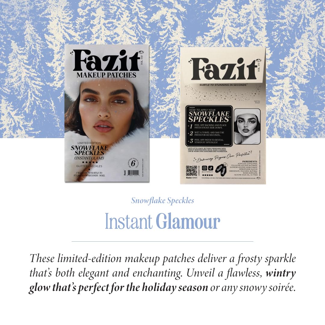 Fazit Snowflake Speckles Makeup Patches lifestyle scene
