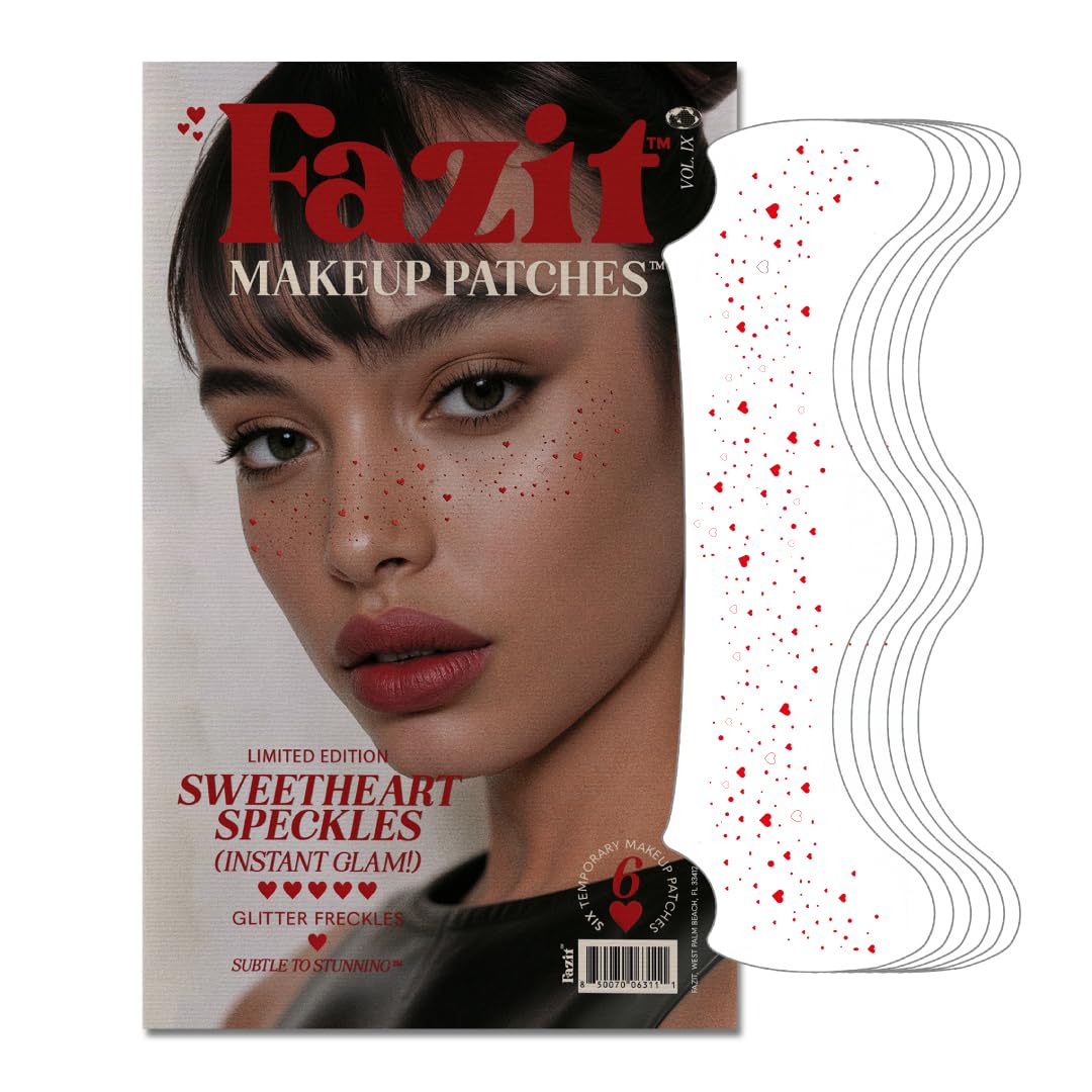 Fazit Sweetheart Speckles Glitter Makeup Patches front view