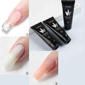 Fcozpjk clear nail gel application on nails