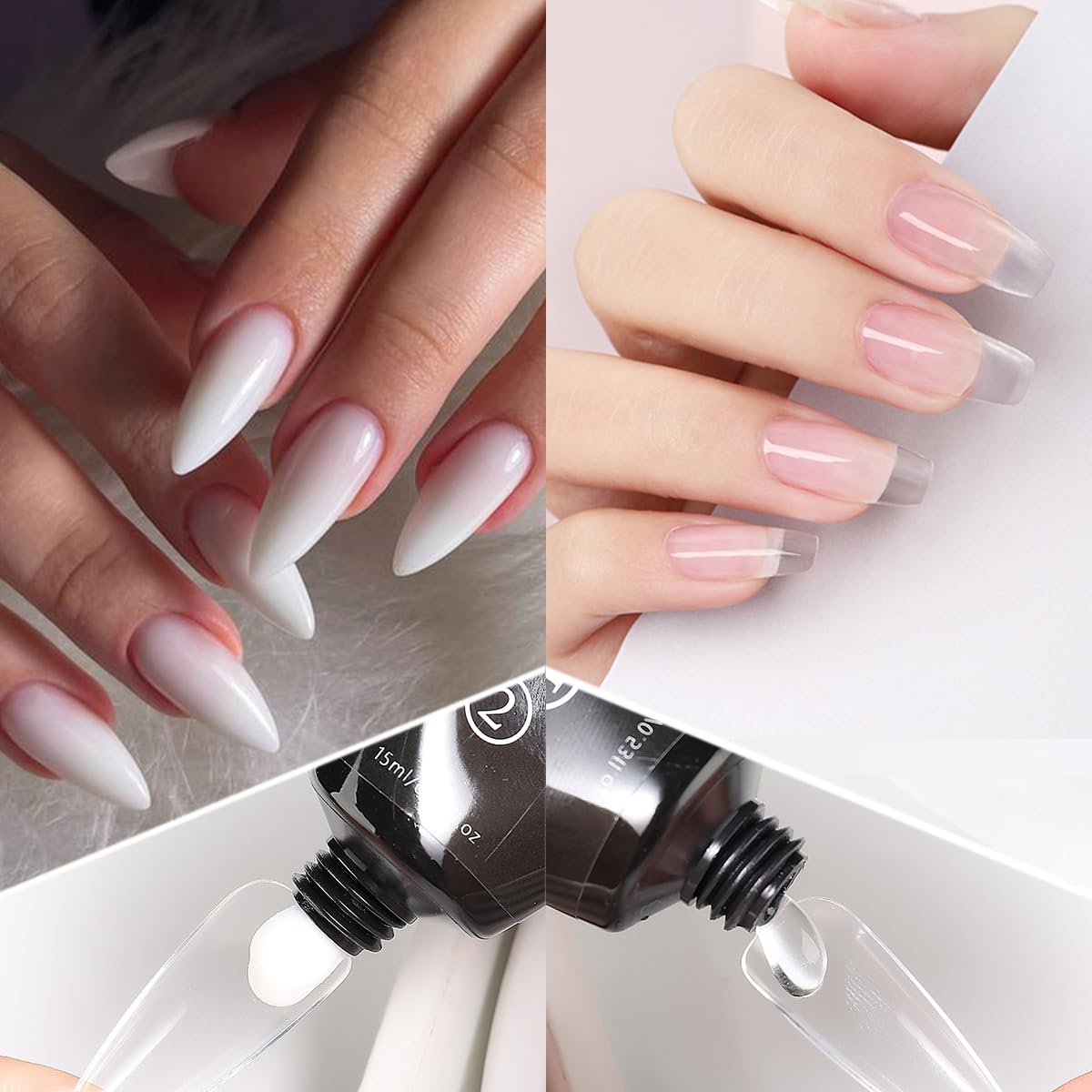 Fcozpjk Poly Nail Gel set with UV lamp