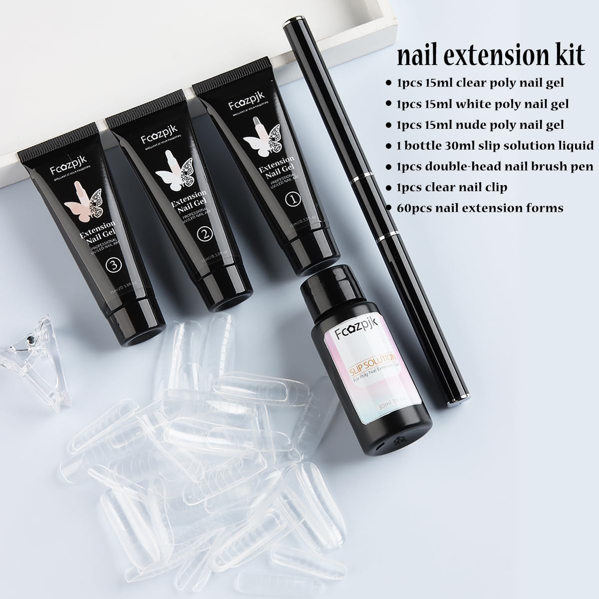 Fcozpjk slip solution bottle and nail brush