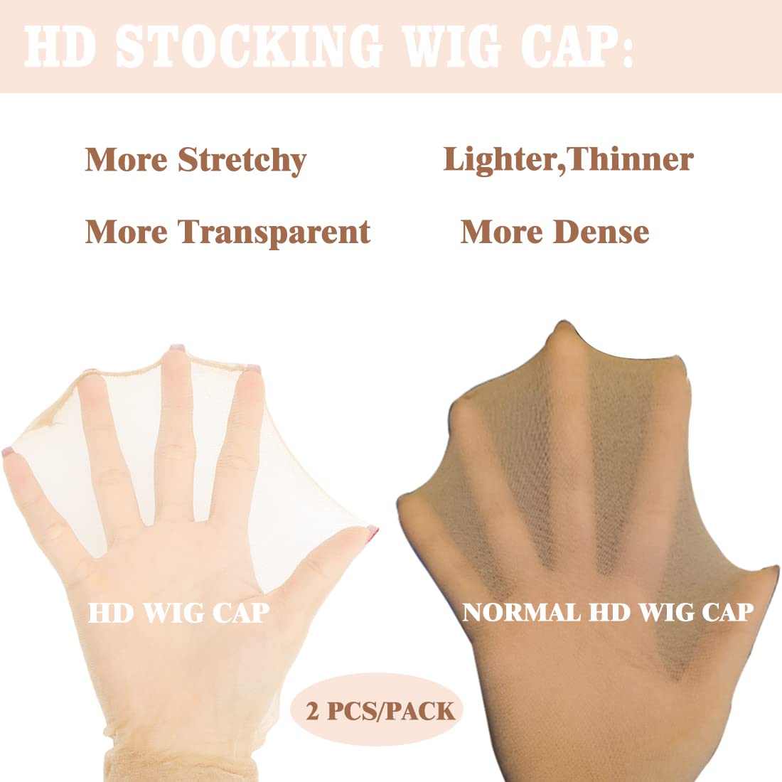 FDBJulyy HD Wig Cap displayed on a mannequin head