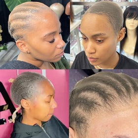 FDBJulyy HD Wig Cap showing natural skin tone match