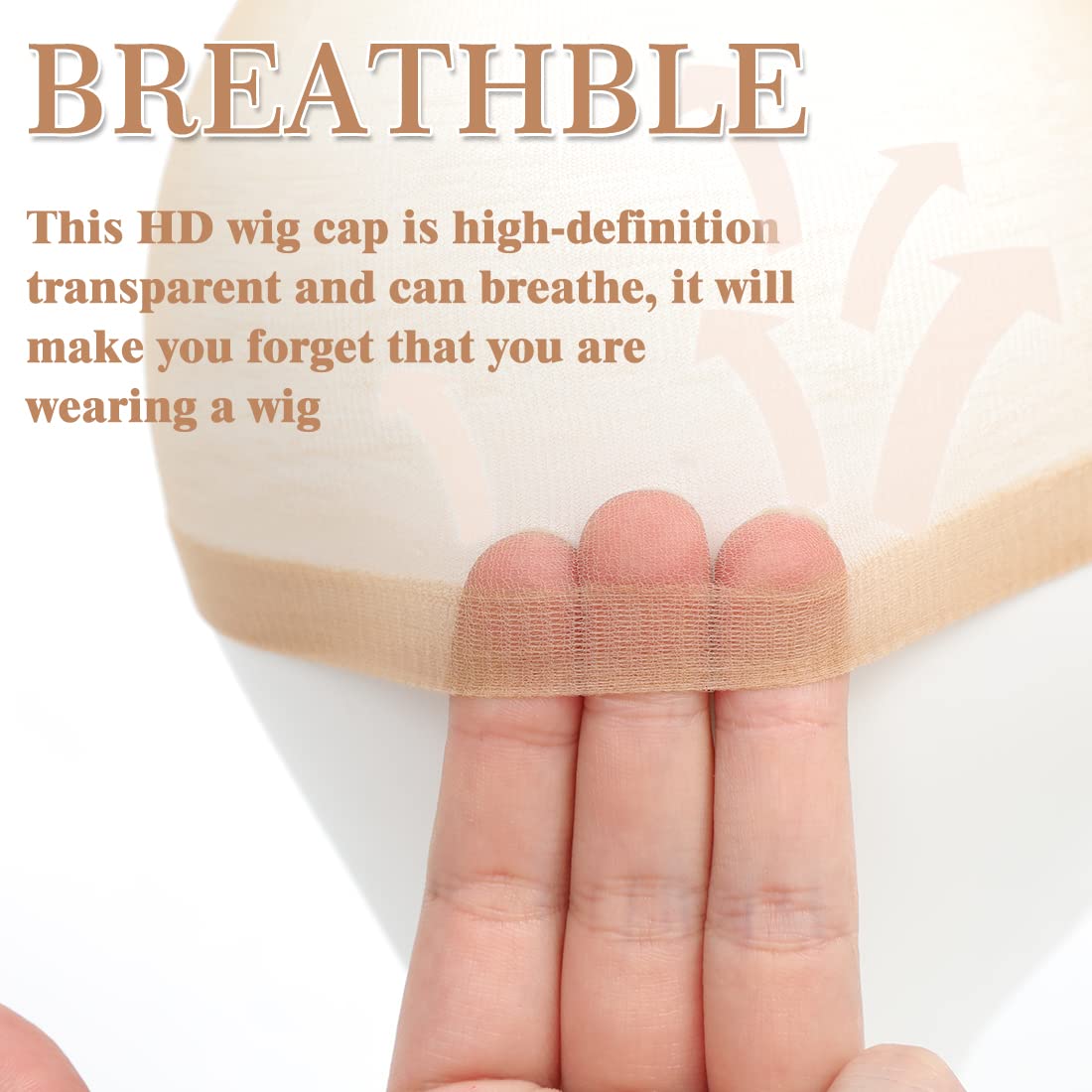 FDBJulyy HD Wig Cap soft and breathable material close-up