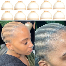 FDBJulyy HD Wig Cap transparent nylon pack front view