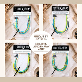 Feather Headz 21-pack of hair extensions in vibrant colours