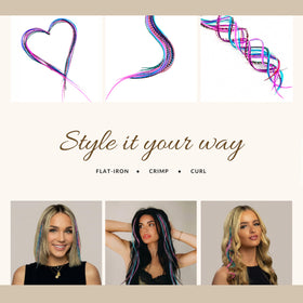 Feather Headz hair extensions in packaging