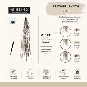 Feather Headz hair extensions in vibrant colours