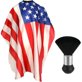 FEBSNOW Barber Cape front view with adjustable buckle