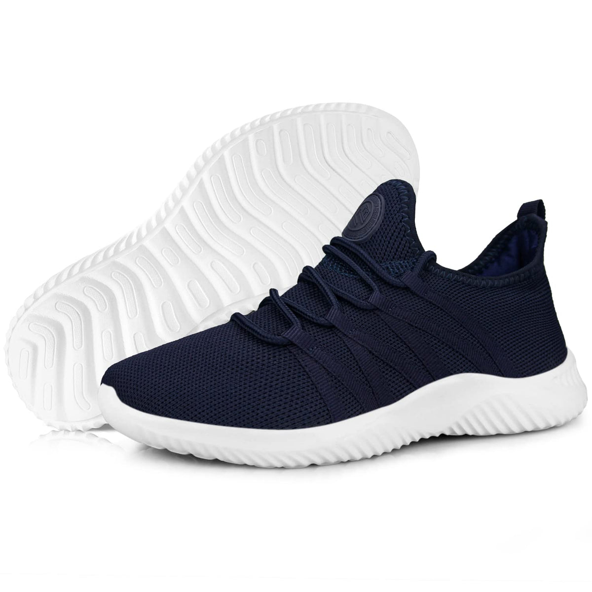 Feethit Women’s Slip On Running Shoes dark blue lifestyle scene