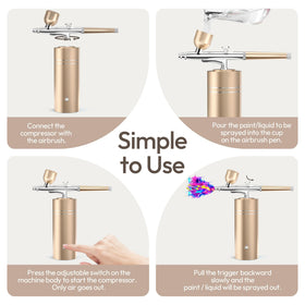 fehrominger airbrush kit displaying adjustable air pressure settings