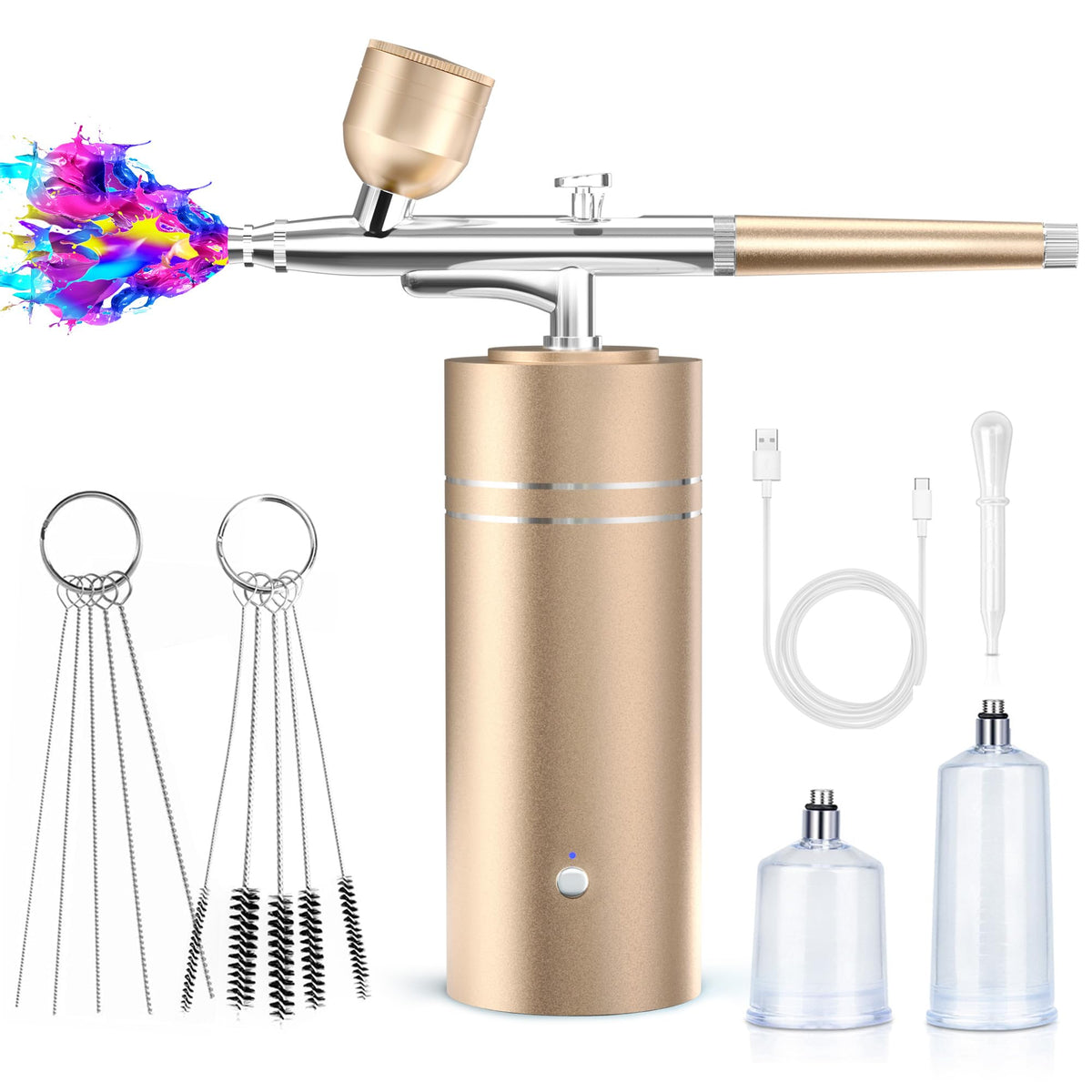 fehrominger airbrush kit gold model front view