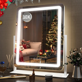 FENNIO 22 Inch LED Vanity Mirror front view with touch controls