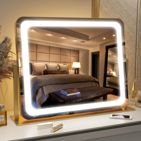 FENNIO Gold Vanity Mirror with cold light setting