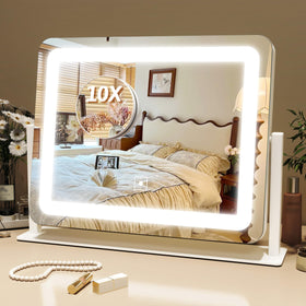 FENNIO Vanity Mirror 12x16 front view with lights