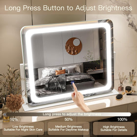 FENNIO Vanity Mirror displaying cold light mode