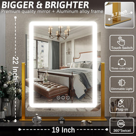 FENNIO Vanity Mirror in a stylish bedroom setup