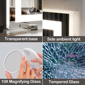 FENNIO Vanity Mirror in a stylish makeup setup