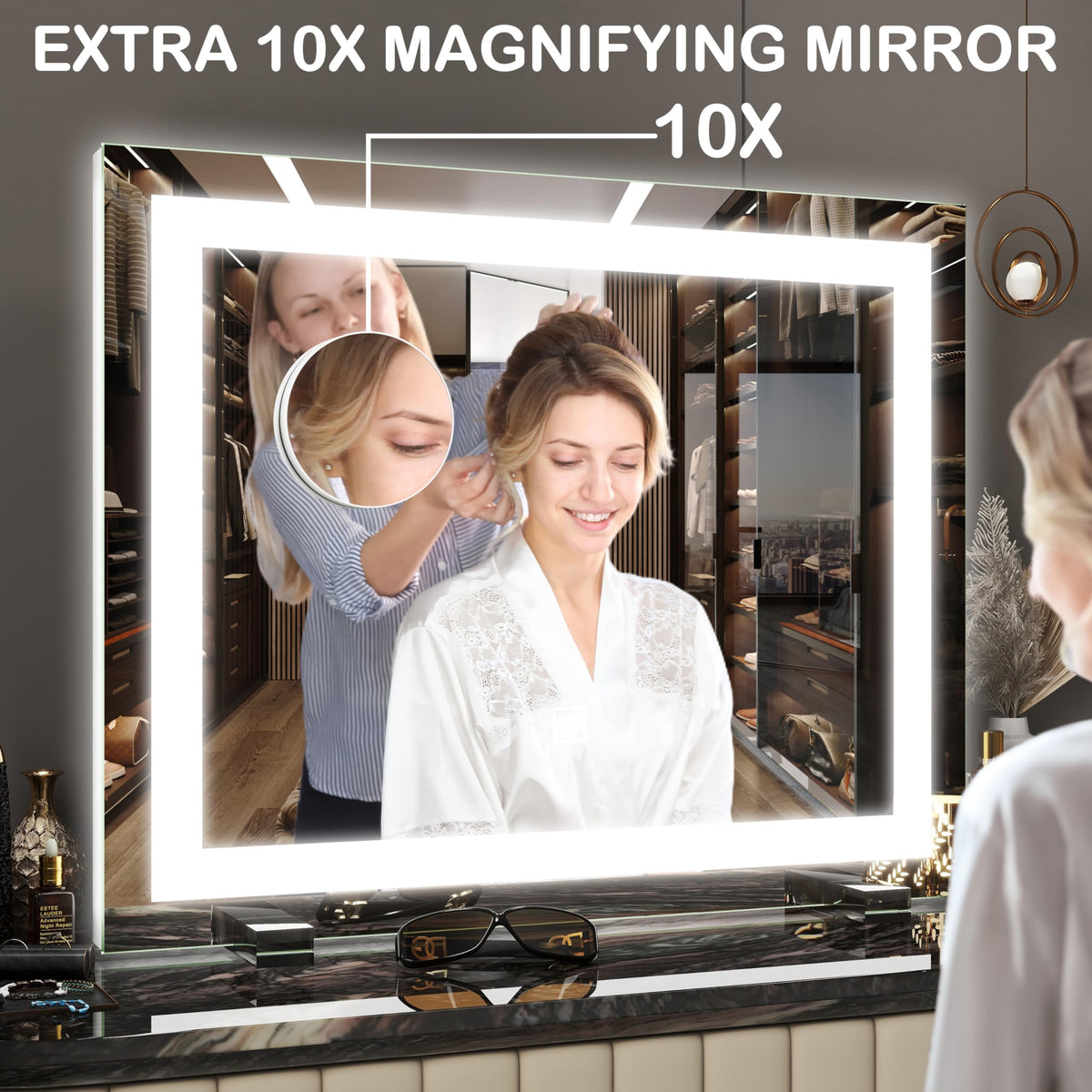 FENNIO Vanity Mirror packaging and accessories