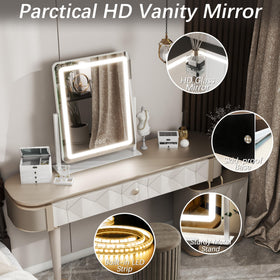 FENNIO Vanity Mirror with detachable baseboard for easy installation