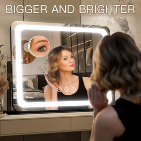 FENNIO Vanity Mirror with Lights displaying natural lighting