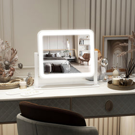 FENNIO Vanity Mirror with Lights in a beauty routine scene