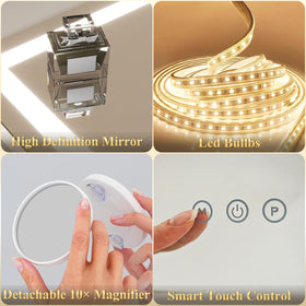 FENNIO Vanity Mirror with Lights in a stylish setting
