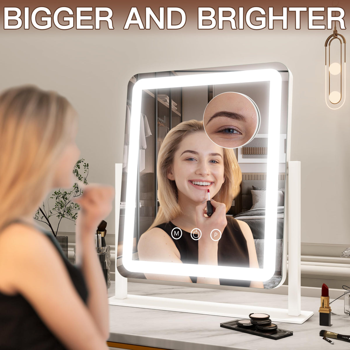 FENNIO Vanity Mirror with Lights in a vanity setup