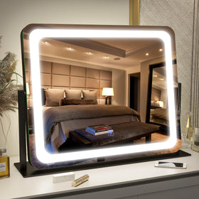 FENNIO Vanity Mirror with Lights on a vanity desk