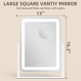 FENNIO Vanity Mirror with touch controls for brightness adjustment